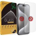 thumbnail image 1 of MARVA 2 Pack Protector de Pantalla Vidrio Templado Mate Anti-Reflejo for iPhone 15 /15 Pro (6.1 Pulgadas) mate, 1 of 7