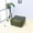 Green, variant on 16 x 16 x 16 in. Recycled Foam Solid Handmade Leather Square Ottoman Pouf with Fibre Fill, Brown