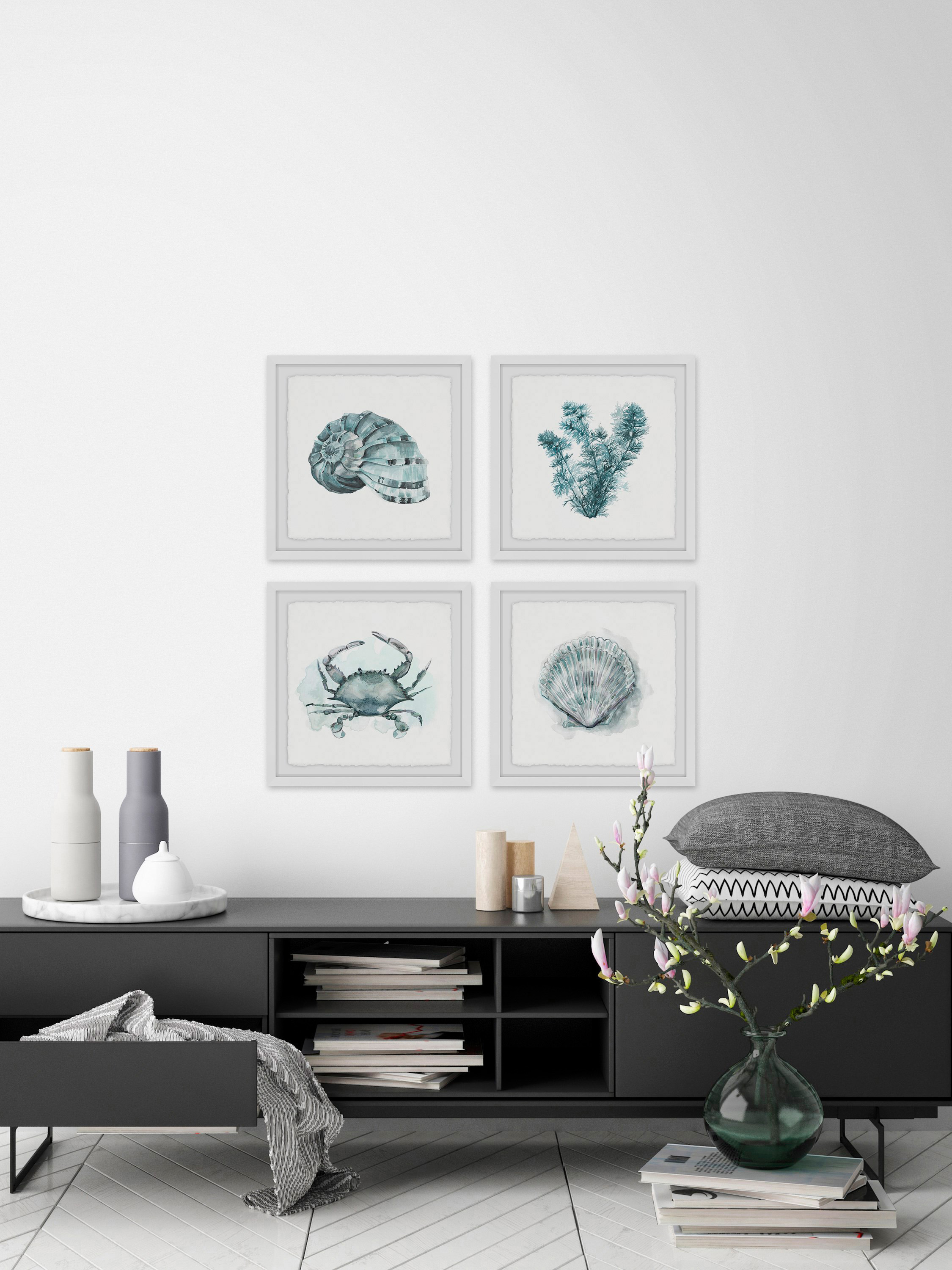 Marmont Hill Sea Life Quadriptych