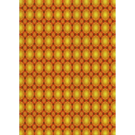 Ahgly Company Machine Washable Indoor Rectangle Transitional Scarlet Red Area Rugs, 4' x 6'