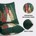 thumbnail image 5 of Christmas Pillow Covers 18X18 Set of 2, Red Xmas Tree Winter Decorative Throw Pillowcases Holiday Outdoor Farmhouse Seasonal Cushion Cases Couch Sofa Bed Decor, 5 of 6