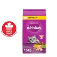thumbnail image 1 of WHISKAS Adult Dry Cat Food, Indoor With Real Chicken 1.5kg, 1 of 9