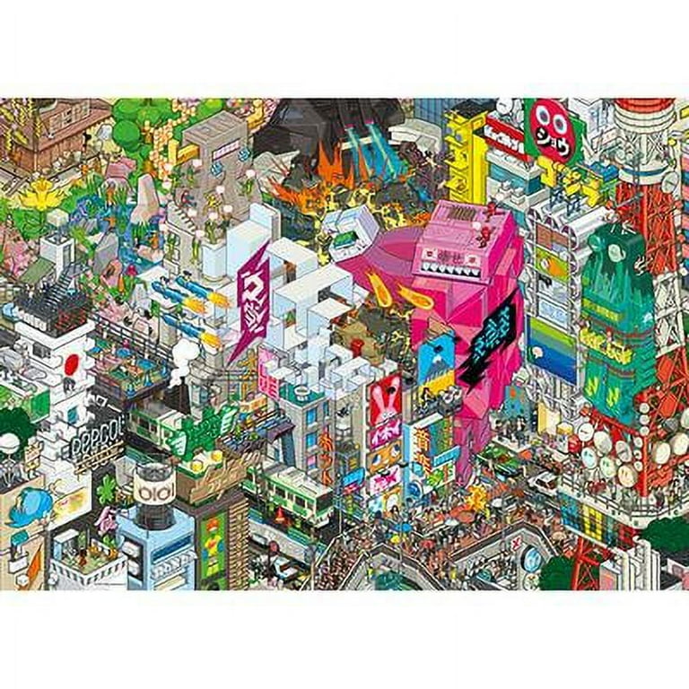 Heye Puzzle 1000 Pieces, Pixorama Tokyo Quest Pixel Art, Fun