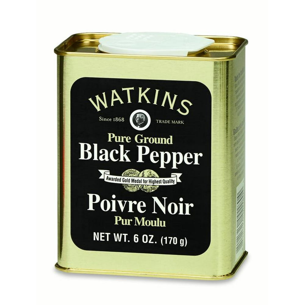 Watkins Gourmet Spice Tin, Pure Ground Black Pepper