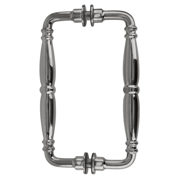 CRL V1C8X8CH Polished Chrome 8" Victorian Style Back-to-Back Pull Handles