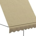 thumbnail image 2 of YYAo Patio Awnings Sun Shade Shelter, Patio Awnings, 6.5' x 4' Manual Retractable Awning, Non-Screw Patio Awning, UV Resistant, Beige, 2 of 11