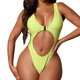 thumbnail image 1 of Gibobby Batas de baño mujeres spa Mujeres 1 pieza WebbingTank Trajes fruncidos Vintage Up Entrenamiento atlético Traje de baño Baño Deporte Control Traje(Verde de menta,CH), 1 of 5