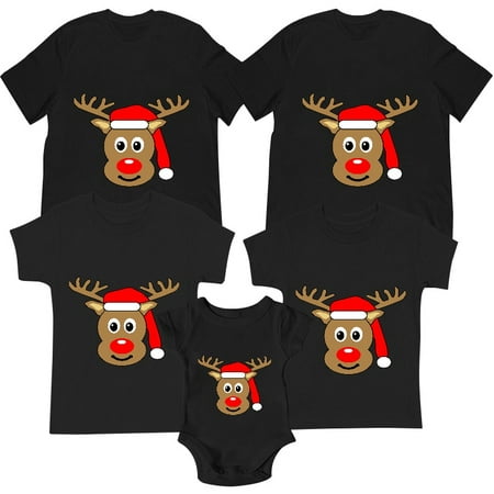 

Matching Family Group This Is My Reindeer Pajama T-Shirt for Mom Dad Kids Baby