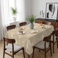 thumbnail image 6 of Beige Floral Table Cloth Waterproof Tablecloths, Vintage Spring Botanical Flowers Tablecloth Dining Table Cover for Kitchen Party Tabletop Outdoor, Rectangle Tablecloth 60x84 Inch, 6 of 9