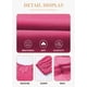 thumbnail image 5 of Blusa Eytino para mujer, talla grande, verano, cuello en V, gasa, 3X Rose, 5 of 6