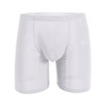 thumbnail image 4 of khonts,Men's Sexy Boxers Briefs Comfortable Stretch Underpants Compression Workout Underwear White XL, 4 of 4