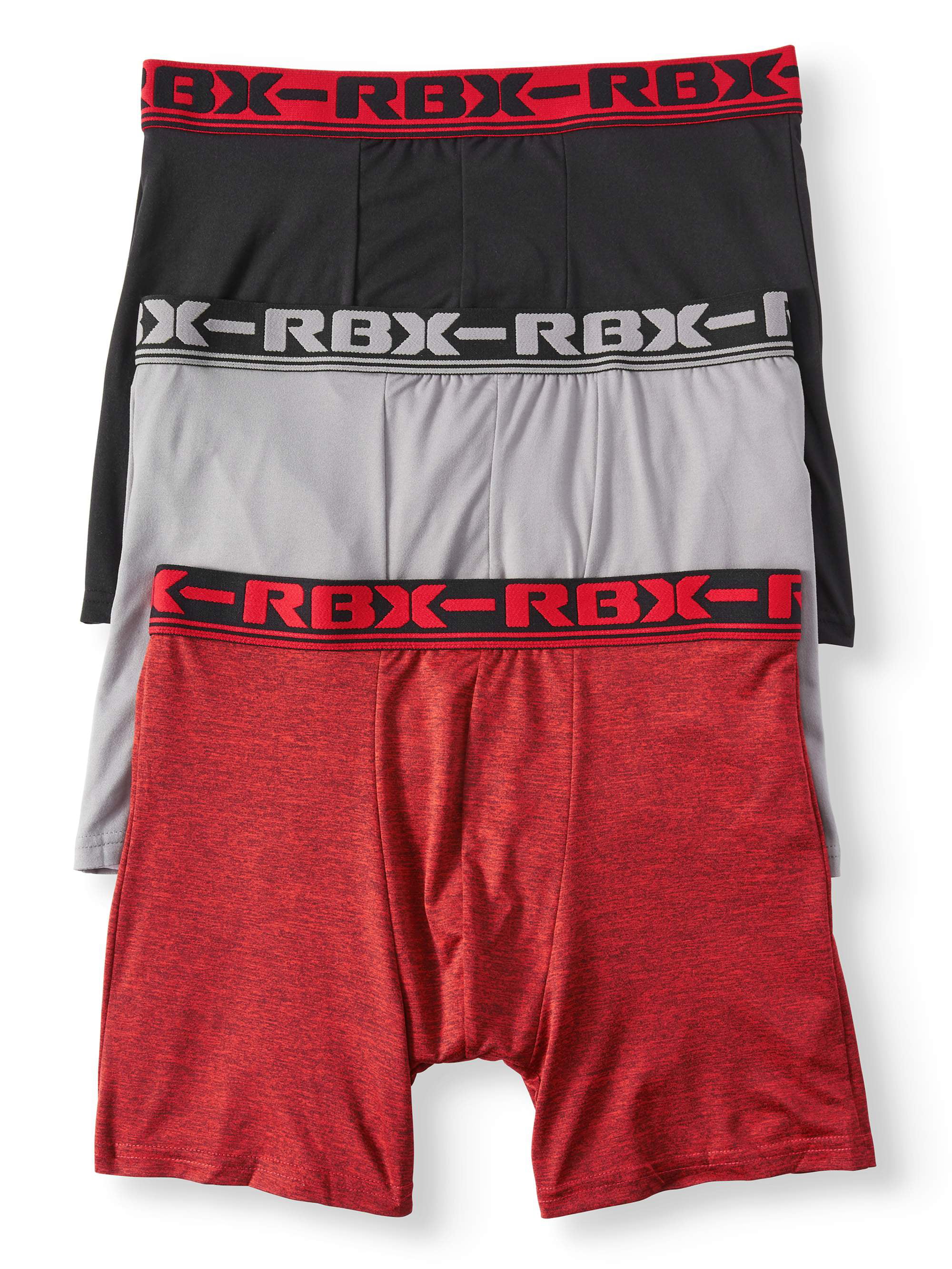 RBX Men's Ultra Soft Boxer Briefs, 3-Pack - Walmart.com