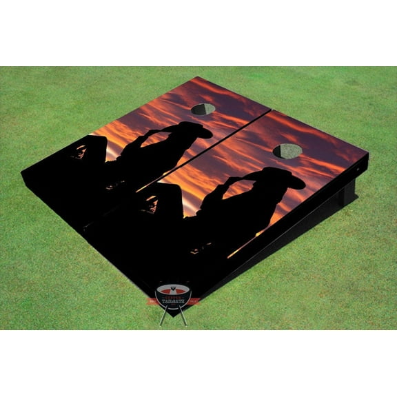 Cowgirl Theme Cornhole Boards
