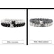 thumbnail image 4 of Conjunto de pulseras para parejas, pulseras de yoga con cuentas de piedra de lava natural, ojo de tigre, negras y blancas, para hombres y mujeres, con cuerda elástica., 4 of 5