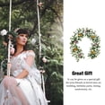 thumbnail image 3 of Bearachild Flores artificiales Vid Estilo nórdico Flor Rota Aspecto natural Rosa Hojas verdes Guirnalda Boda Navidad Decoración Bearachild HA084545-00, 3 of 6