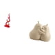 thumbnail image 5 of Escultura De Llama De Resina Con Abrazo Radiante Y Sujetalibros De Cerámica En Forma De Pera, Adorno Moderno De Escritorio Para Oficina, Patio, Estantería, Idea De Regalo única., 5 of 8