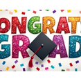 thumbnail image 4 of Graduation Congrats Grad Banner Backdrop Party Decoration Photo Booth Props Celebration Background Event Supplies Stars Ribbons School Ceremony Decor, 4 of 4