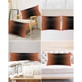 thumbnail image 6 of Orange Black Ombre Satin Pillowcase for Hair and Skin with Zipper, Soft Breathable Cooling Silk Pillow Cases, Modern Gradient Abstract Art Body Pillow Covers Bed Pillows 20"x54", 6 of 6