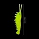 thumbnail image 3 of 50 Uds. De señuelos de pesca de agua salada de 3,5 cm, camarones señuelo suave luminoso (amarillo), 3 of 3