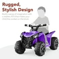 thumbnail image 3 of Best Choice Products 6V Kids Ride-On 4-Wheeler Quad ATV Car w/ 1.8mph Max Speed, Treaded Tires - Purple, 3 of 7