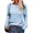 Light-blue, variant on Langwyqu Fashion Women Autumn Winter Long Sleeve Knit Sweater Female Pullovers