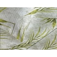 thumbnail image 3 of Ambesonne Tropical Quilted Coverlet 3 Pcs, Grungy Palm Leaves Art, King Size, Yellow Green Pale Grey, 3 of 4