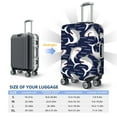 thumbnail image 6 of Balery Angry Shark Luggage Cover Protector, Scratch And Dirt Resistant, Fits 18-32 Inch Luggage - Medium, 6 of 9