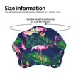 thumbnail image 4 of Flamingos Bouffant Caps with Button and Sweatband, Adjustable Scrub Caps hat for Women Men, 4 of 5