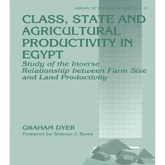 Library of Peasant Studies Class, State and Agricultural Productivity in Egypt: Study of the Inverse Relationship between Farm Size and Land Produc, Book 0015, (Paperback)