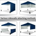 thumbnail image 7 of CROWN SHADES 10x10 Pop up Canopy Tent Instant Canopy Including 2 Half Sidewalls, 4 Ropes, 8 Stakes, 4 Weight Bags, STO 'N Go Bag Navy Blue, 7 of 7