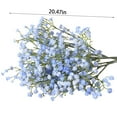 thumbnail image 2 of Gypsophila Bouquet Simulation Birthday Bouquet Dried Flowers, Artificial Babys Breath Gypsophila Silk Flowers Bouquet with Silk Ribbon Home Wedding Home Decor Blue, Artificial Flower*1, 2 of 3