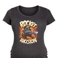 thumbnail image 3 of Guardians Of The Galaxy - Rocket Boom - Women's Maternity Scoop Neck Graphic T-Shirt, 3 of 5