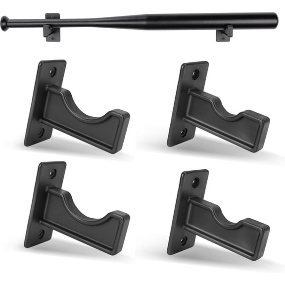 2 Packs Baseball Bat Wall Mount Bat Display Rack Bat Hangers for Wall Bat Wall Holder for Horizontal Display