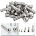 thumbnail image 5 of MYG 20 Pcs Boulons/vis de Tête de Bouton Hexagonal M6 Entièrement Filetés en Acier Inoxydable 304, 5 of 5