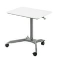 thumbnail image 2 of Seville Classics airLIFT XL 28" Pneumatic Height Adjustable Sit-Stand Mobile Laptop Computer Desk Cart (27.1" to 41.9" H), White, 2 of 12