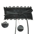 thumbnail image 4 of Dress Choice Womens Faux Leather Belt Fashion Obi Style Lace Bow Tie Wide Wrap Waist Band Belt, 4 of 8