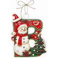 thumbnail image 2 of romoty Personalized Letter B Christmas Ornament, 3.15 in Acrylic Monogram Initial Tree Pendant with DIY Writeable Back for Xmas Tree Wreath Mantel Kids Stocking Stuffer Gift, 2 of 6