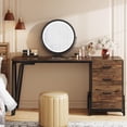 thumbnail image 5 of Finmind Industrial Computer Desk with 3-Drawer Cabinet, Reversible Design & Wide Workspace, 5 of 7