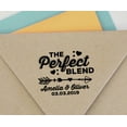 thumbnail image 4 of Printtoo Personalized&nbsp;Heavy Duty Black Self Inking Wedding Favor Round Rubber Stamp The Perfect Blend Custom&nbsp;Stamper-40 mm, 4 of 6