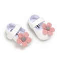 thumbnail image 6 of HUANBAI Baby Sandals For Girls Soft Sole Infant Shoes Floral Design Casual Everyday Wear For 0 18 Months Toddler, 6 of 9