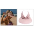 thumbnail image 4 of Gorra de sol de moda Macarena con visera hueca rosa para mujer, 4 of 8