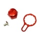 thumbnail image 4 of Carrete Baitcasting, placa de bloqueo, tuerca de manivela, piezas de repuesto, accesorios de aparejos, reparación DIY, mango de aleación de aluminio, Color rojo izquierdo, 4 of 8