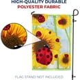 thumbnail image 5 of America Forever Sunflowers and Ladybugs Garden Flag - 12.5 x 18 Inches, Spring Summer Yard Outdoor Decorative Double Sided Floral Flag, 5 of 6