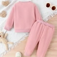 thumbnail image 3 of Toddler Baby Boy Girl Sweatshirt and Pants Set Fall Winter Bear Jogger Pants Outfit Suit 9M-5Y, 3 of 5