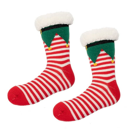 

XINKAIRUN Socks Christmas Women Cotton Socks Print Thicker Floor Socks Carpet Socks Pink (Buy 2 Get 1 Free)