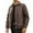 Brown, variant on Daznico Jackets for Men,Casual Leather Jacket Lightweight Motorcycle Outerwear Coat with Zipper Pockets for Daily Streetwear,Mens Winter Coats,Size:3XL