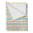 thumbnail image 2 of Striped Soft Flannel Fleece Throw Blanket, Cultural Striped Boho Motif Traditional Southwestern First Nations Artisan, Cozy Plush for Indoor and Outdoor Use, 60" x 80", Multicolor, by Ambesonne, 2 of 5