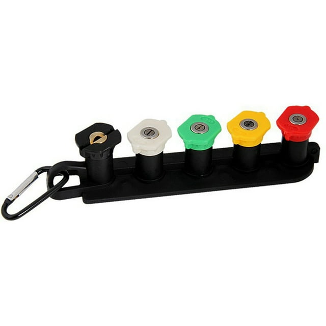 1.3mm High Pressure Car Washer Nozzle Kit with Nozzle Holder 5 Nozzles Quick Connect for Cleaning