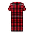 thumbnail image 4 of Wowcloth Woman's Christmas Pajama Dress, Casual Loose-Fit Short Sleeve, Cozy Home Loungewear for Holiday Season and Relaxation, 4 of 8