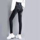 thumbnail image 4 of Leggings de mujer con forro polar y cintura alta - 80 % algodón, imitación denim, pantalones ajustados para abrigarse y estar cómoda en invierno, 4 of 5